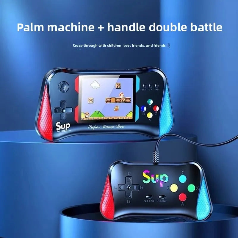 Die x7m Handheld-Farbbildschirm-Spielekonsole bietet 500 brandneue, Retro- und klassische Spiele für Kinder