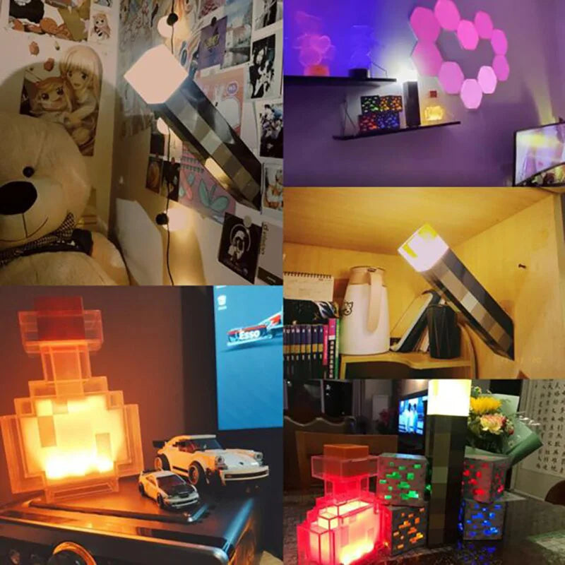 Flashlight, LED light, USB rechargeable night light, children's Christmas gift table lamp, living room and bedroom decoration