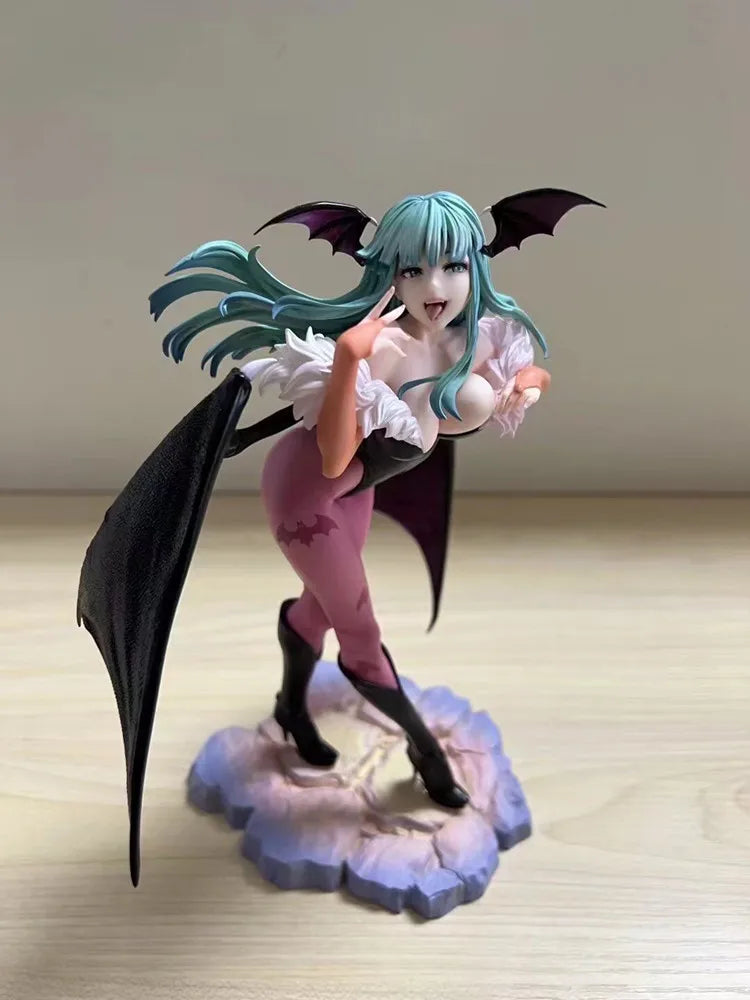 Anime Demon Warrior Vampireed Hunter Morrigan Aensland Action Figure Toys Darkstalkers Bishoujo Collection Halloween Model Doll