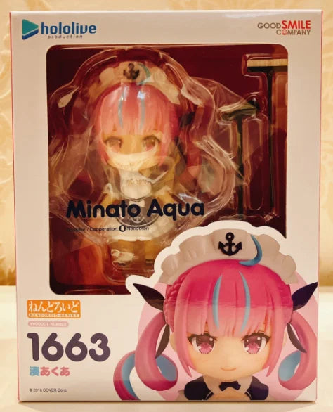 【TM】In Stock Original GSC NENDOROID 1663 Hololive Akuya Anime Doll Figure Model Toys Gift