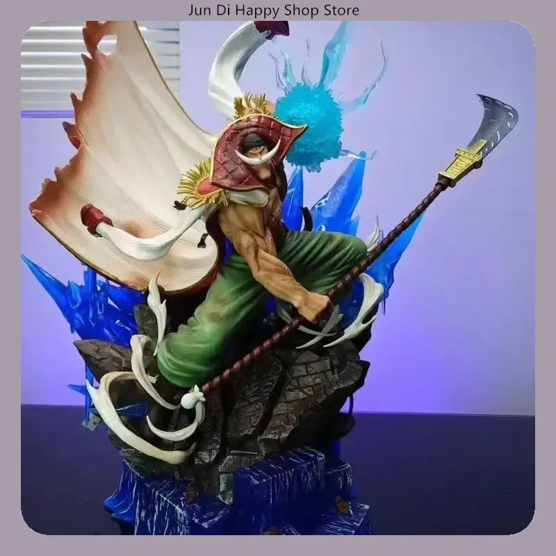 One Piece Whitebeard Attacking Pose 38cm PVC Action Figure Anime Character Model Statue Desktop Decoration Collectible Gift