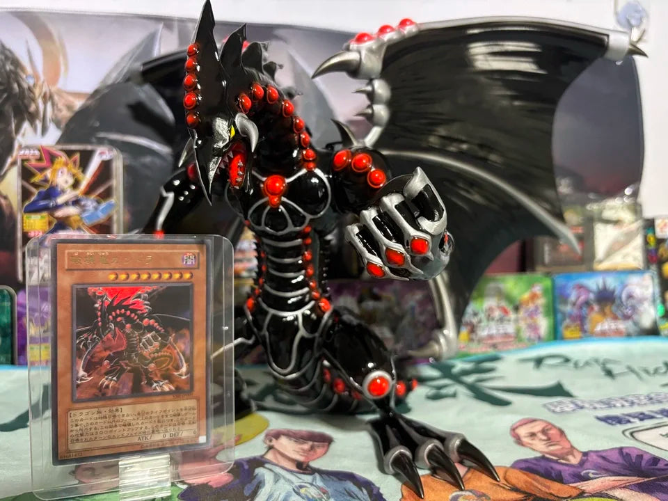 25cm Gandora Figure Yu Gi Oh ZEXAL Blue-Eyes White Dragon  Anime Figures Collectible Desktop Decorations Best Gifts for Children