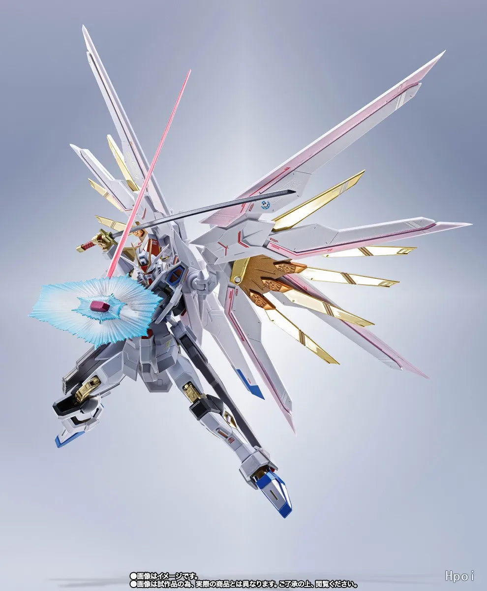 BANDAI  METAL ROBOT SPIRITS SIDE MS Mighty Strike Freedom Gundam Final Battle Ver. Authentic  Figure Model