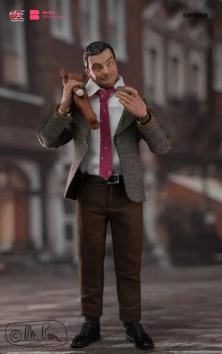 CYYTOYS Original 1/12 Scale Mobile Doll Series Mr. Bean Anime Action Figure Model Toys Movable Model Ornaments Gifts for Boys