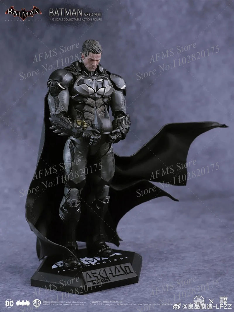 LPZZ DC001 1/12 Scale Collectibles Figure Bat Hero V8.04 Suit Arkham Knight Full Set 6Inch Men Soldier Action Figure Model Toys