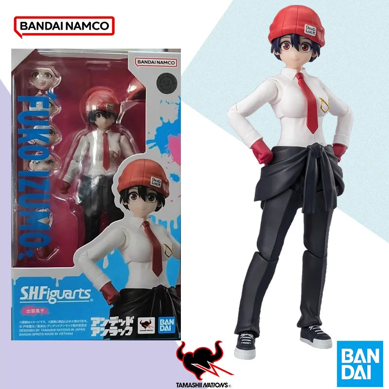 Original box Bandai SHF S.H.Figuarts  ANDY AND FUKO IZUMO action Figure Finished Model Anime Action Toy Gifts for kids In shock