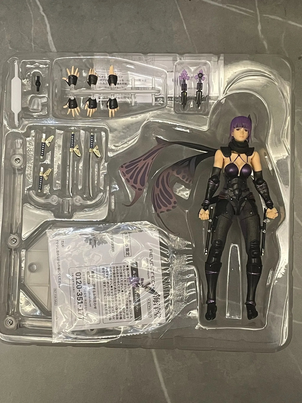 In Stock New Kaiyodo Revoltech Amazing Yamaguchi Ninja Gaiden Anime Figures Ayane Action Figure PVC Collection Model Toys Gifts