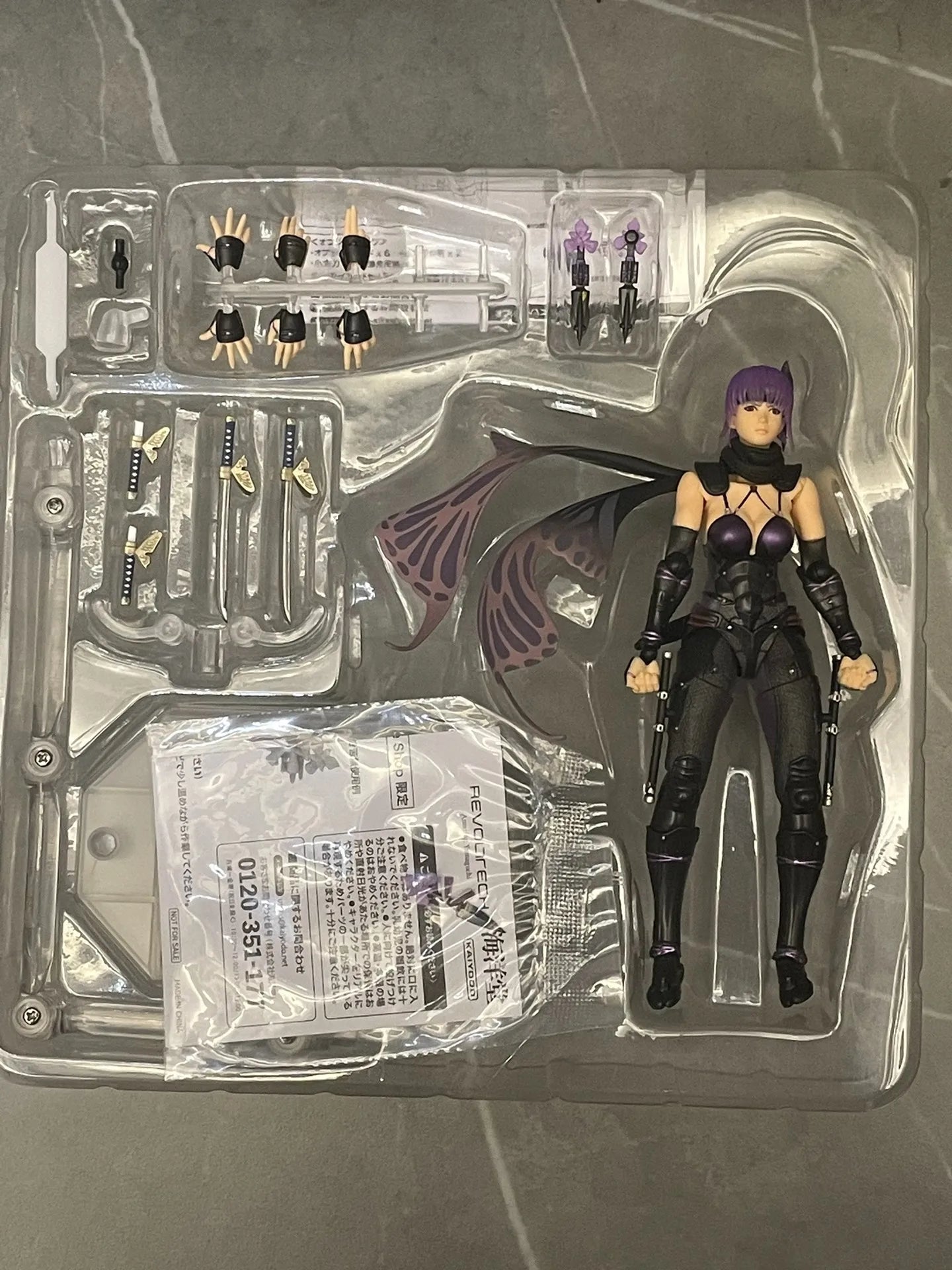 In Stock New Kaiyodo Revoltech Amazing Yamaguchi Ninja Gaiden Anime Figures Ayane Action Figure PVC Collection Model Toys Gifts
