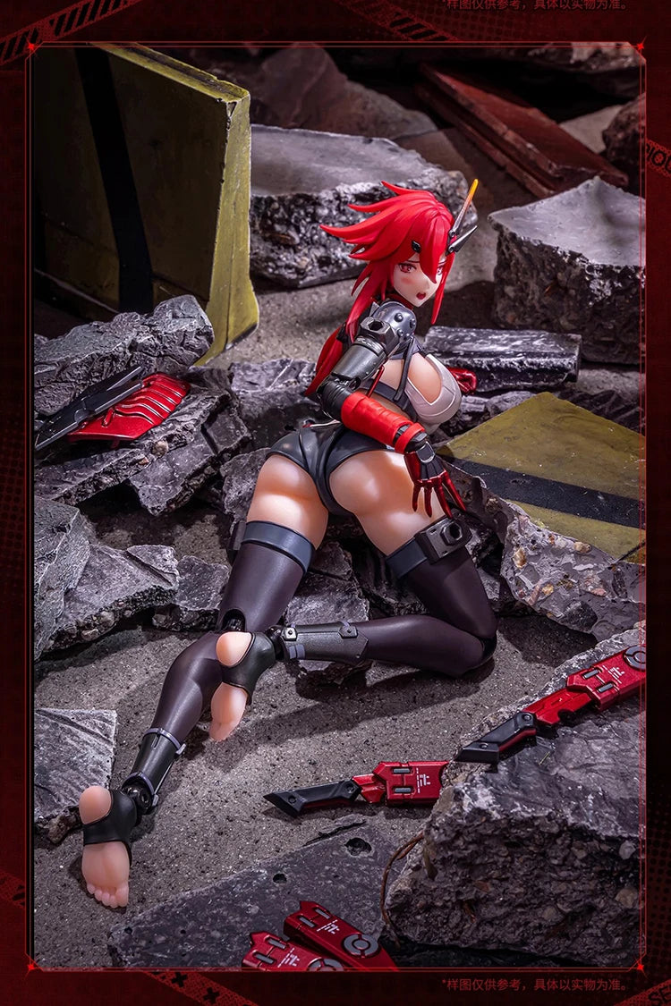 In Stock AniMester KARAS SAMURAI Model Toys 1/9 Nuclear Gold Reconstruction Soft rubber body Beautiful girl WOLF MASTIFF FORCE