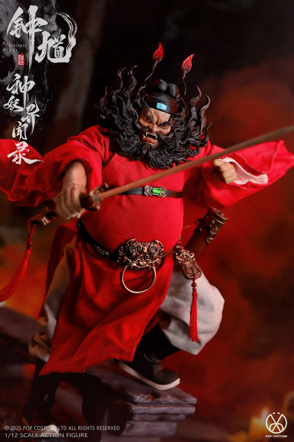 In Stock POPCOSTUME MYA-01 ZHONG KUI Movability Model Toys 1/12 SCALE ACTION FIGURE Chinese mythology