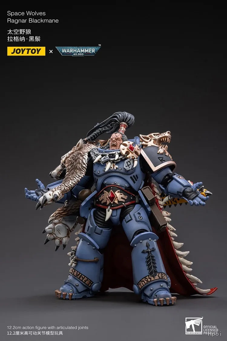 【FS】JOYTOY Warhammer 40K Scale 1/1 Action Figures Space Wolves Ragnar Blackmane Models Toys Gifts