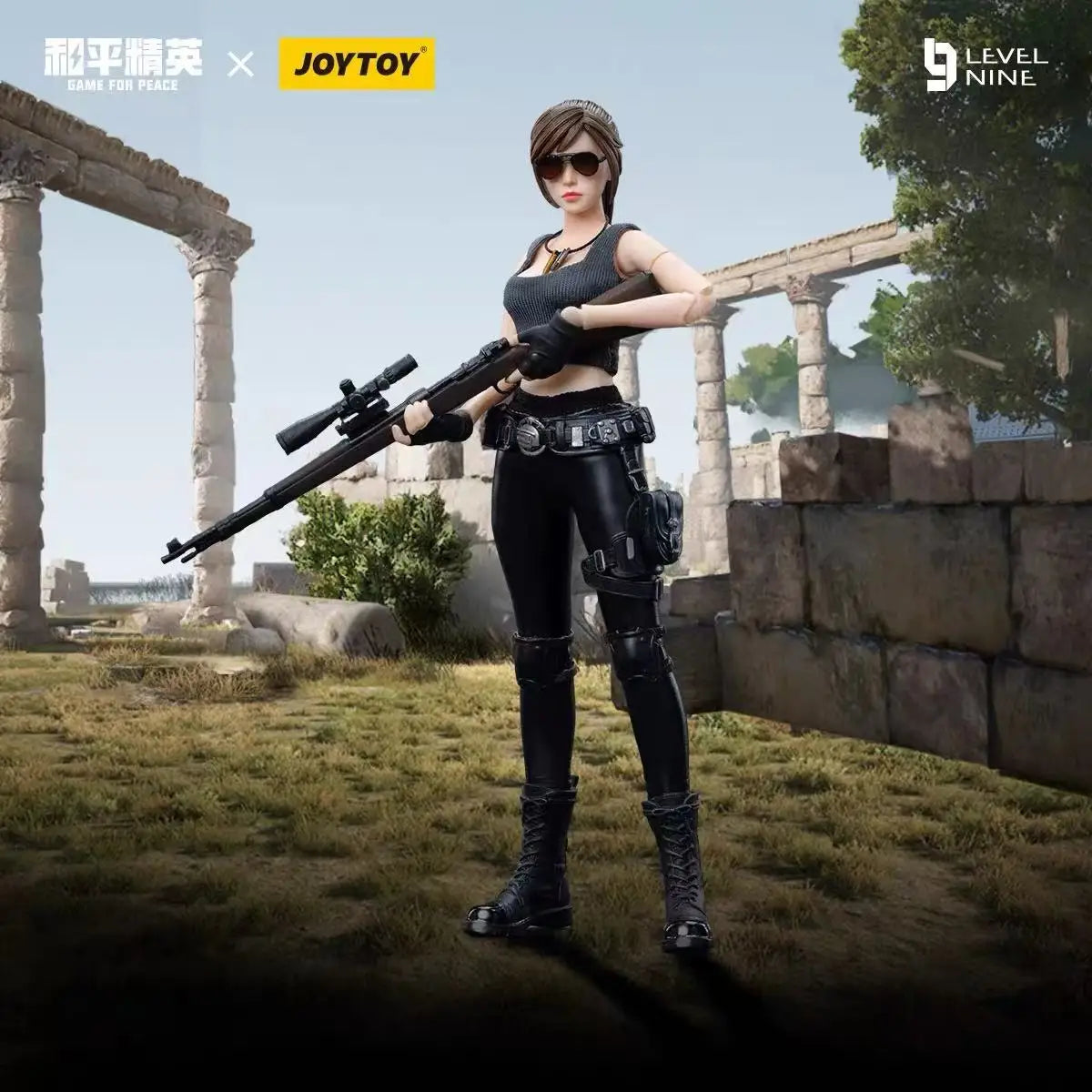 JOYTOY LEVEL NINE Action Figures Anime 1/12 16cm FRONTLINE CHAOS Gilly Anime Figure Model Toy