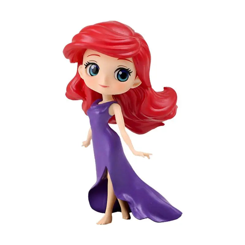 Bandai Original Disney Anime Figure Sitting Villain Doll Q Version Kids Toys Home Decoration Girl'S Birthday Model Toys Gifts