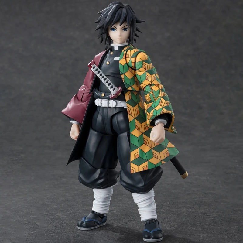 Genuine BANDAI S.H.Figuarts Water Breathing Tomioka Giyuu PVC Action Figure Model Original Collector Figurine Toy Christmas Gift