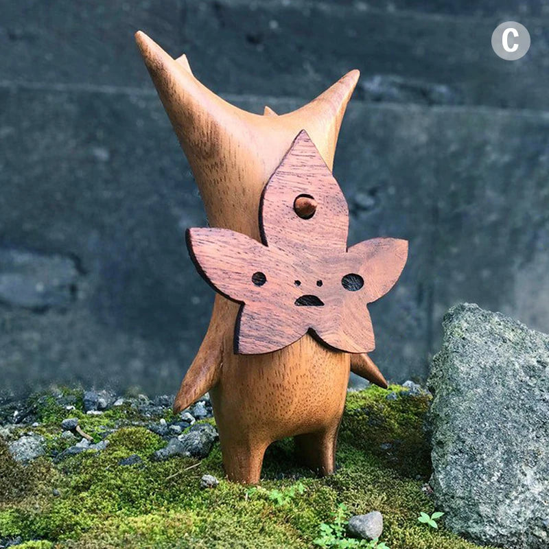 1 pcs Wood Statue Decoration Resin handwork Statue Koroks Family Game Lovers Zelda Breath of The Wild