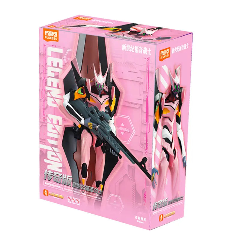 BLOKEES EVANGELION EVA-08 NEON GENESIS Action Figure Mari Makinami Illustrious Legendary Edition Assembled Anime Doll Toys Gifts