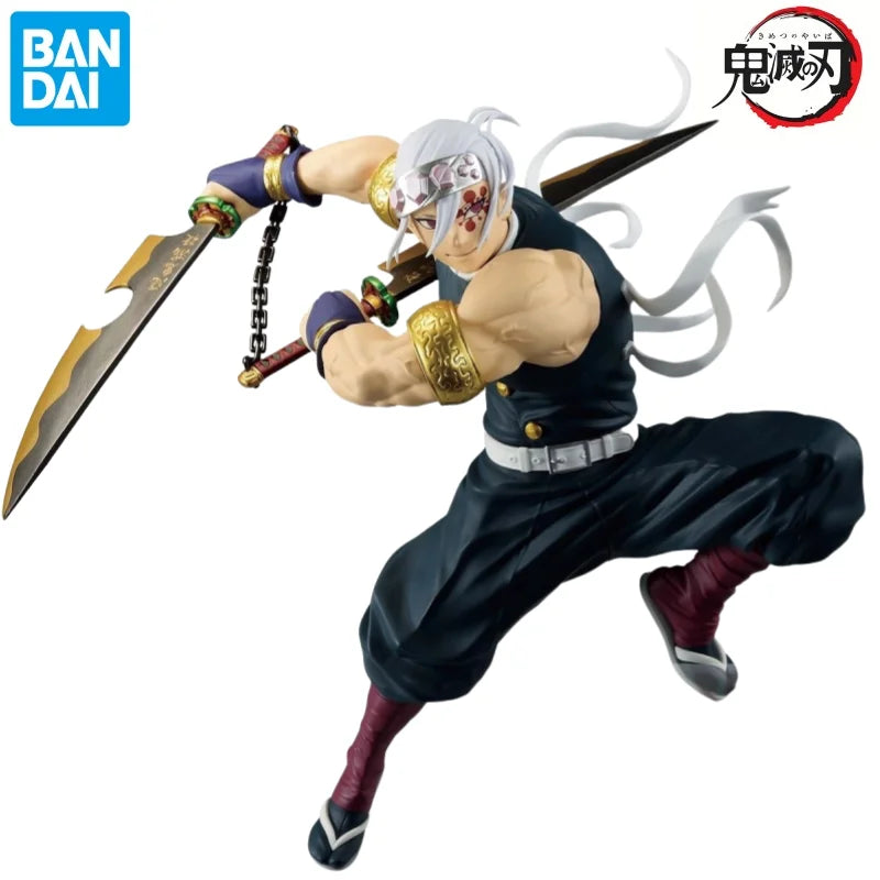 В наличност, кукла Bandai, чисто нова в кутия, Demon Slayer, Vibration Stars Limited, аниме герои Uzui Tengen, гаражен комплект, колекционерска