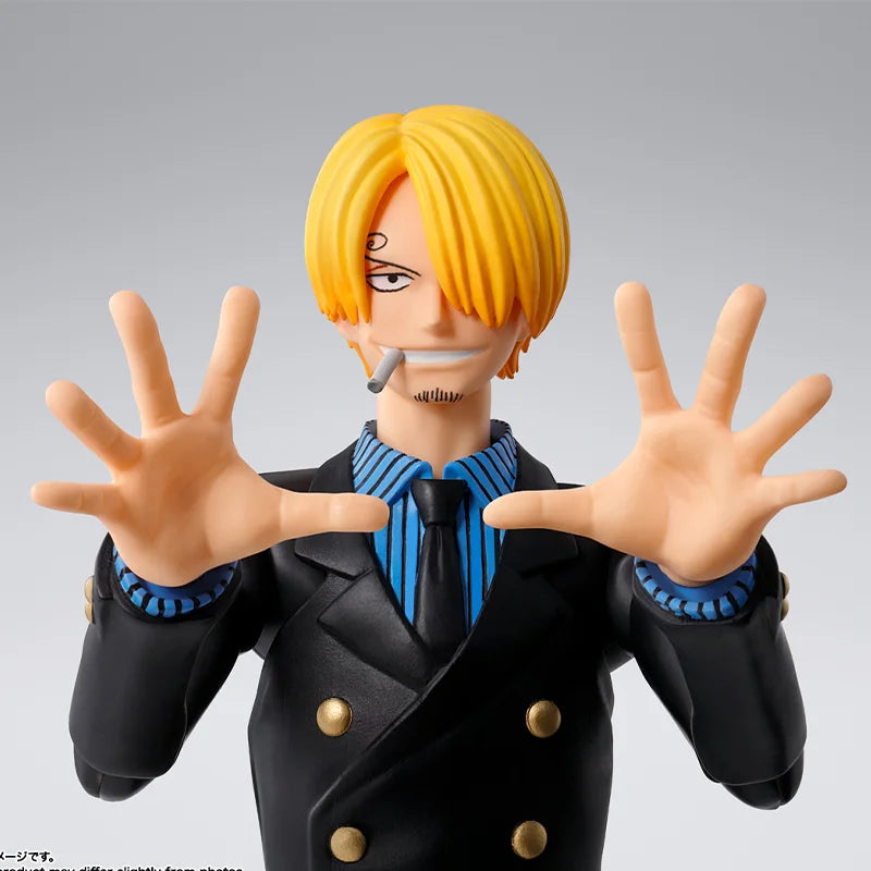 Bandai Original Anime Figure One Piece S.H.Figuarts SANJI -ROMANCE DAWN-Action Figurine Toys Model Toy Gift for children