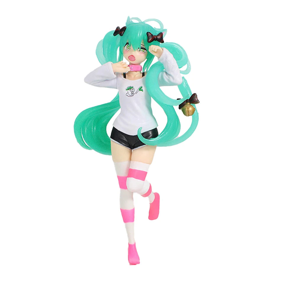 In Stock Hatsune Miku Anime Figure Fashion Subclture Miku Action Figure Christmas Gift PVC Collection Model Kawaii Girl Doll Toy