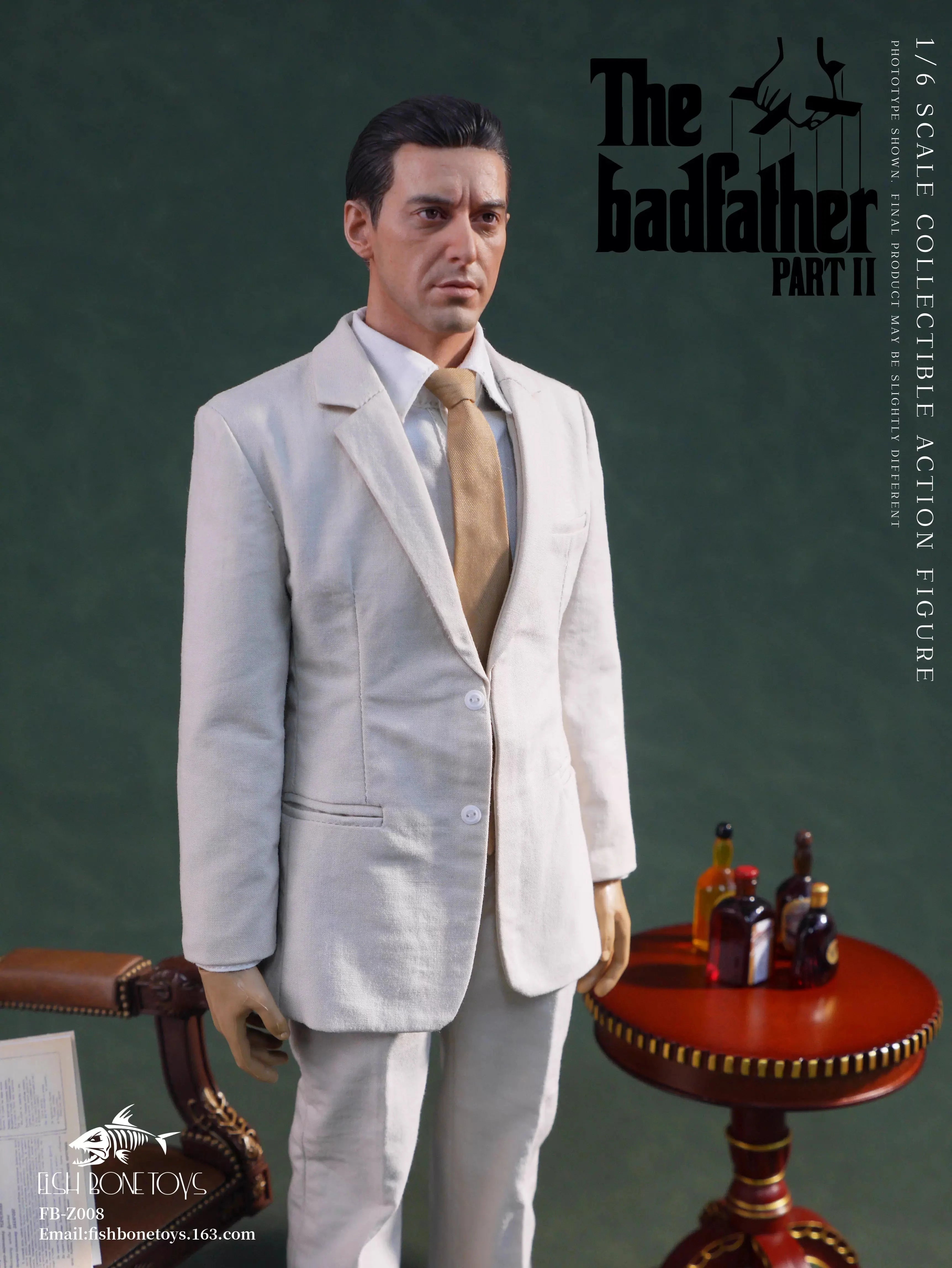 FISH BONETOYS 1/6 FB-Z008 Young Al Pacino Actor Action Figure 12inches Flexible Collection Doll
