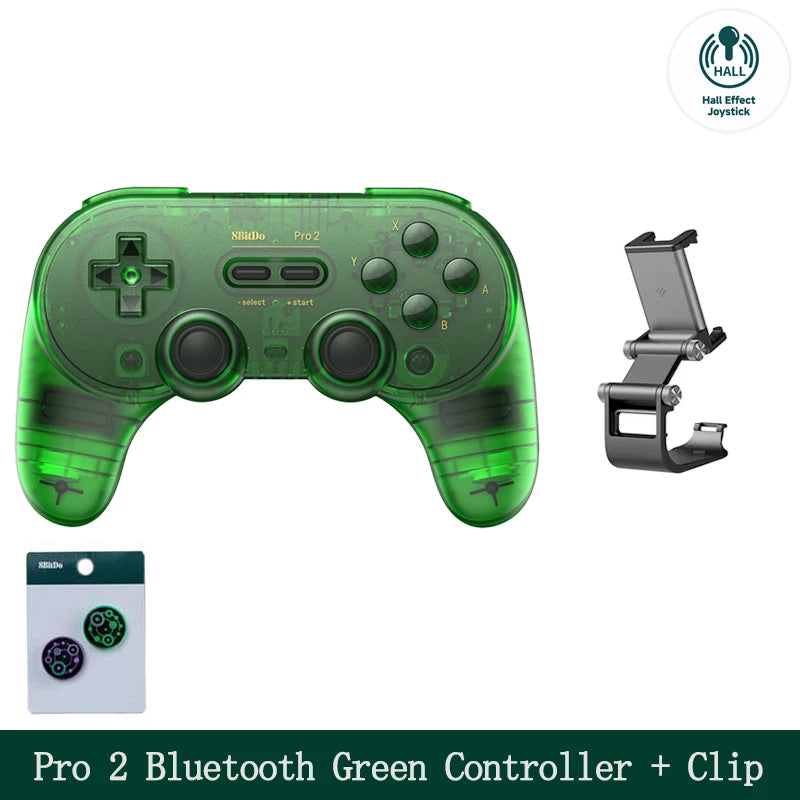 8Bitdo Pro 2 Bluetooth Gamepad Control with Hall for Switch PC macOS Android Steam Raspberry Pi Nintendo Switch Game Controller
