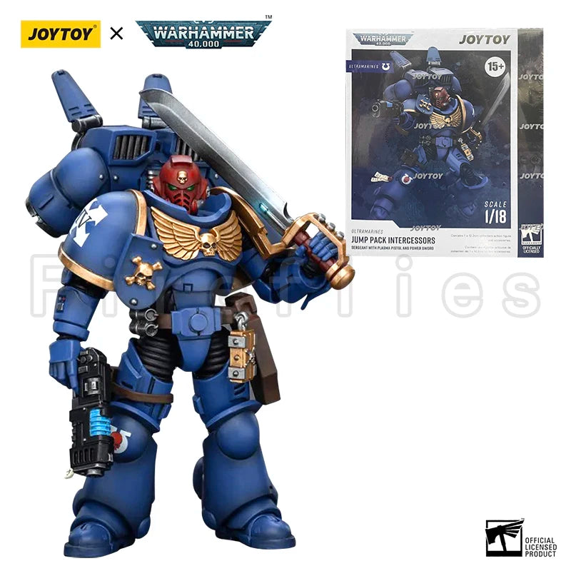 1/18 JOYTOY Action Figure 40K Ultramarines Jump Pack Intercessors Anime Model Toy