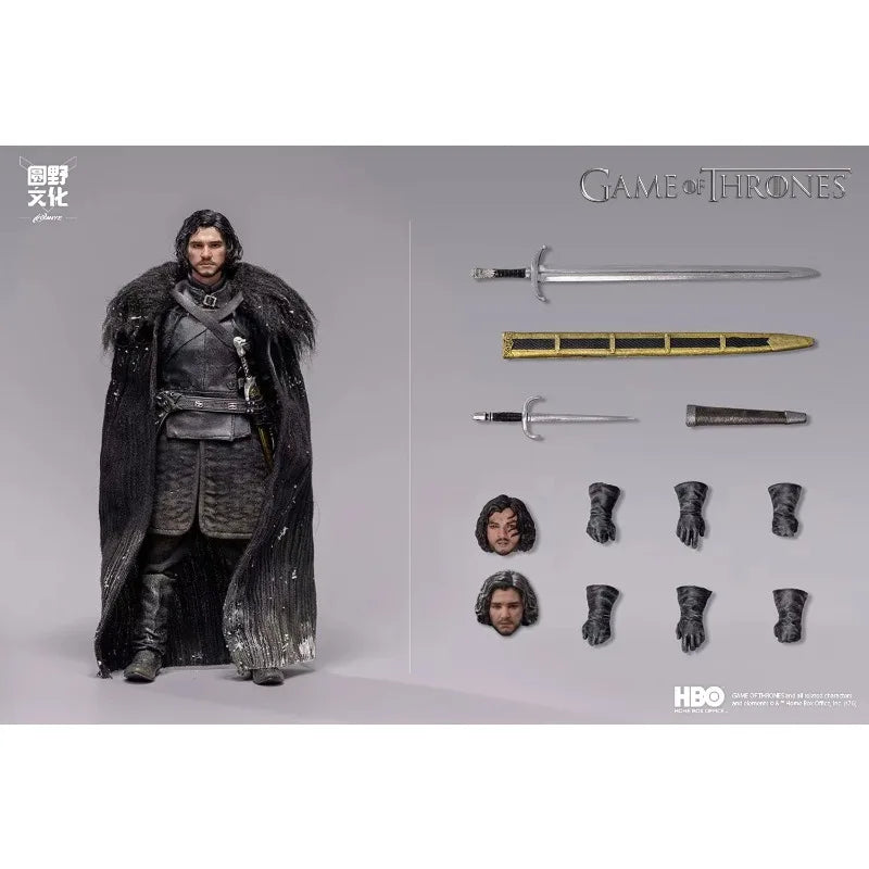 Coming Soon 1/12 Fondjoy Yuanye X Kongling Toys GoT Jon Snow Collectible Action Figure Cloth Model Ornament Gift