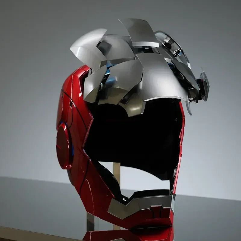 2025  Iron Man Mk5/Mk50 Figures Wearable Voice-Activated Deformation Helmet Around Marvel Animation Derivatives Model Toy Gift