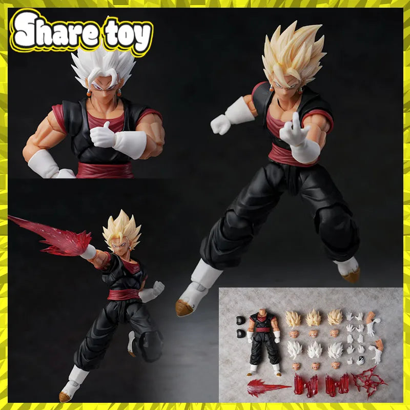 IN STOCK YGmw Toys Vegito Figure Weekly Color Version Dragon Ball SHF Super Saiyan God Vegito Anime Action Figures model toy gif