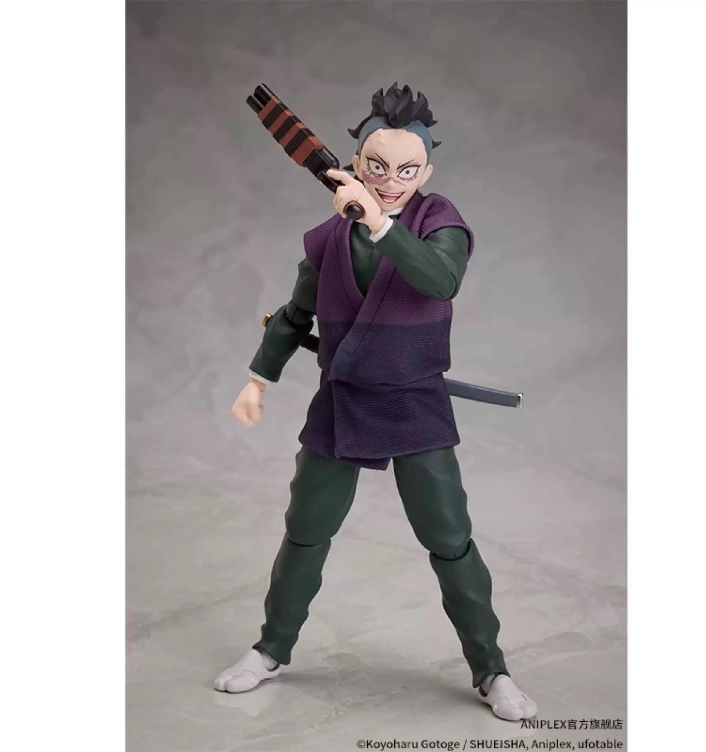 In Stock Aniplex Buzzmod Demon Slayer Shinazugawa Genya Articulated Action Figure
