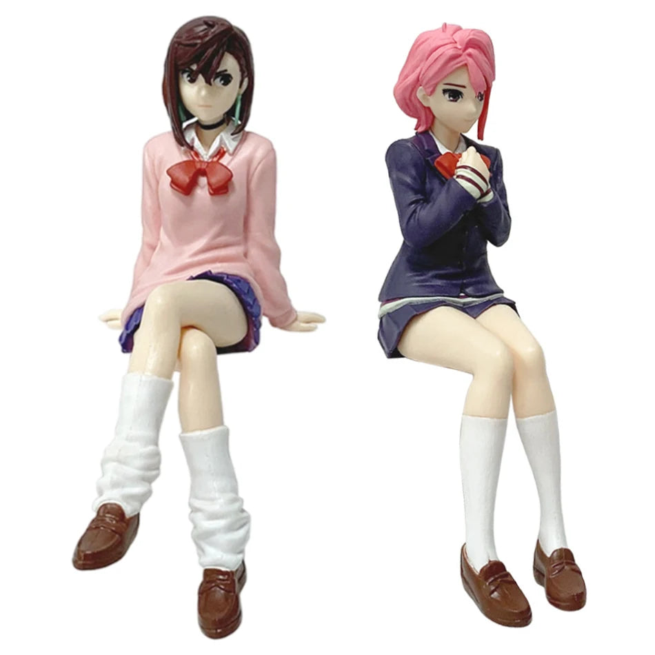 Anime Dandadan Ayase Momo Shiratori Aira Sitting posture S.H.Figuarts Transformed Assembly PVC Action Figures Model Toy Gift
