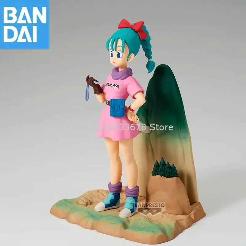 Bandai Namco Banpresto Dragon Ball History Box Bulma ca. 13 cm auf Lager Originale Originalfigur Modell Sammlerfigur Spielzeug