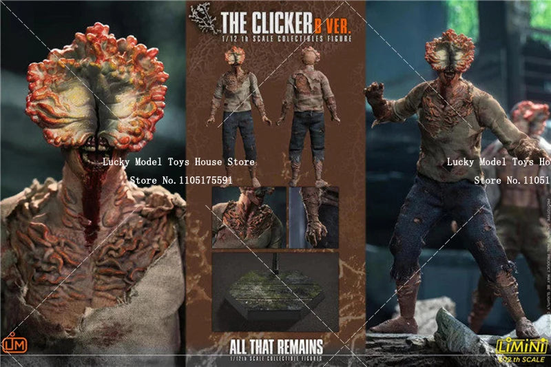 2 Versions LIMTOYS 1/12 The Clicker LMN009 LMN010 Blood Scar Body Action Figure Movie Fans Collectible 6inch Soldier Model