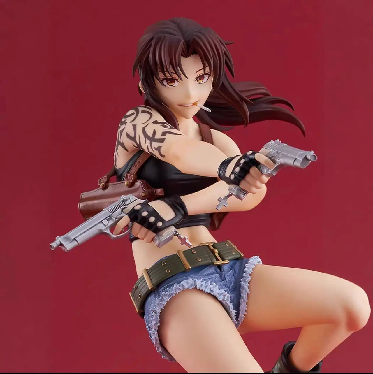 Original Anime Black Lagoon Revy Pop Up Parade L Size Action Figure Toys PVC Model Collection Figurine Doll Gift