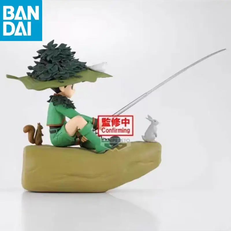 In Stock Original BANDAI NAMCO Banpresto HUNTER HUNTER Memorable Saga Fishing GON FREECSS 14cm PVC Anime Figure Model Toy Gift