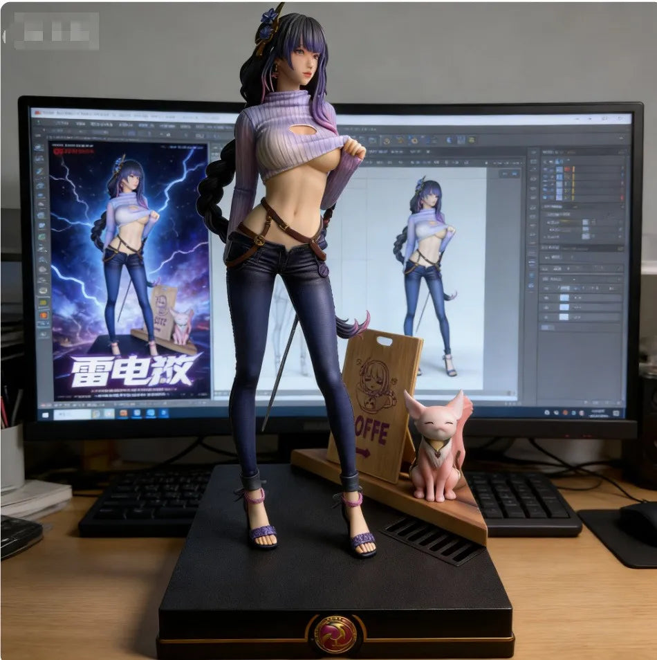 Super large swimsuit around Genshin Impact, eight layers of Shenzi, General Lei, handles anime beautiful girls around