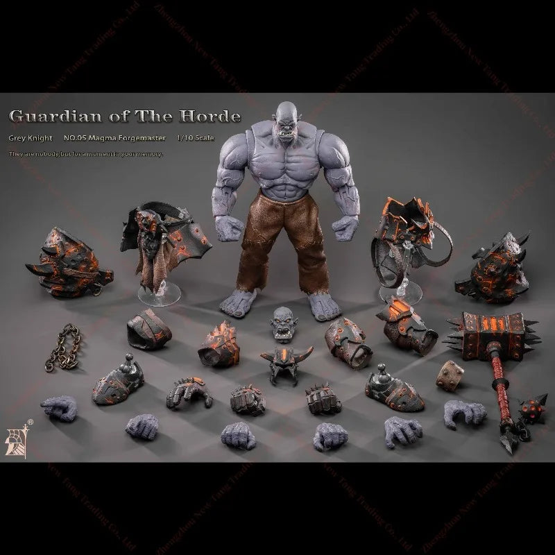 In Stock Original Grey Knight Studio Tribe Guard 05 Melted Flame Casting Action Figure Collectible Gifts for Children
