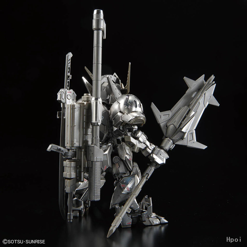 BANDAI Original MGSD Series THE GUNDAM BASE LIMITED GUNDAM BARBATOS [IRON-BLOODED COATING] Assembly Model Toys for Boys Gift