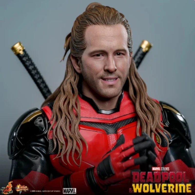 Hottoys Nicepool Deadpool And Wolverine 1 6 Scale Collectible Figure Marvel Movie Action Figure For Adult Collectors