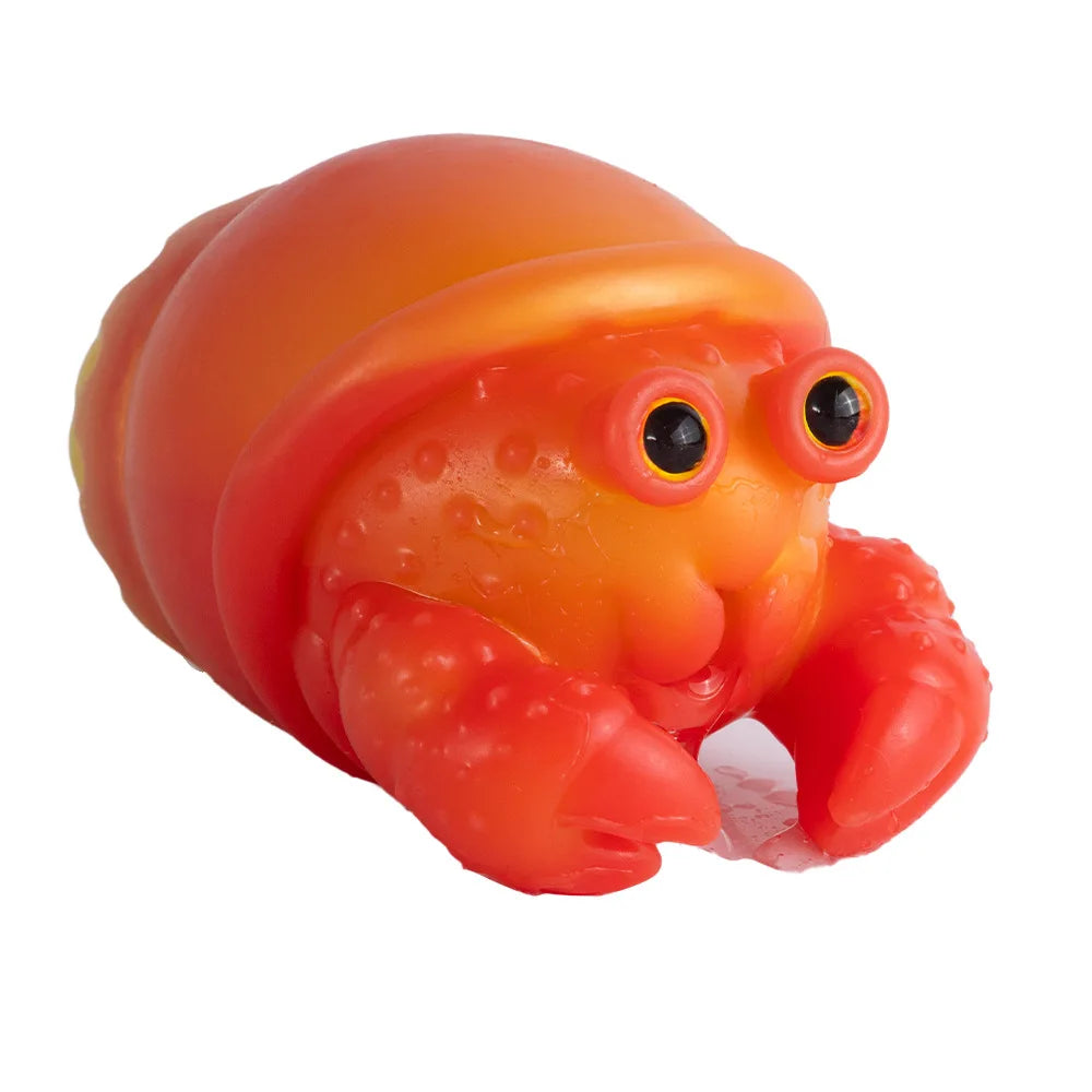 Realistic Red Crab Sculpture Simulated Hermit Crab Figurine Marine Life Statue Home Decoration Ornaments Home Bedroom Decoration