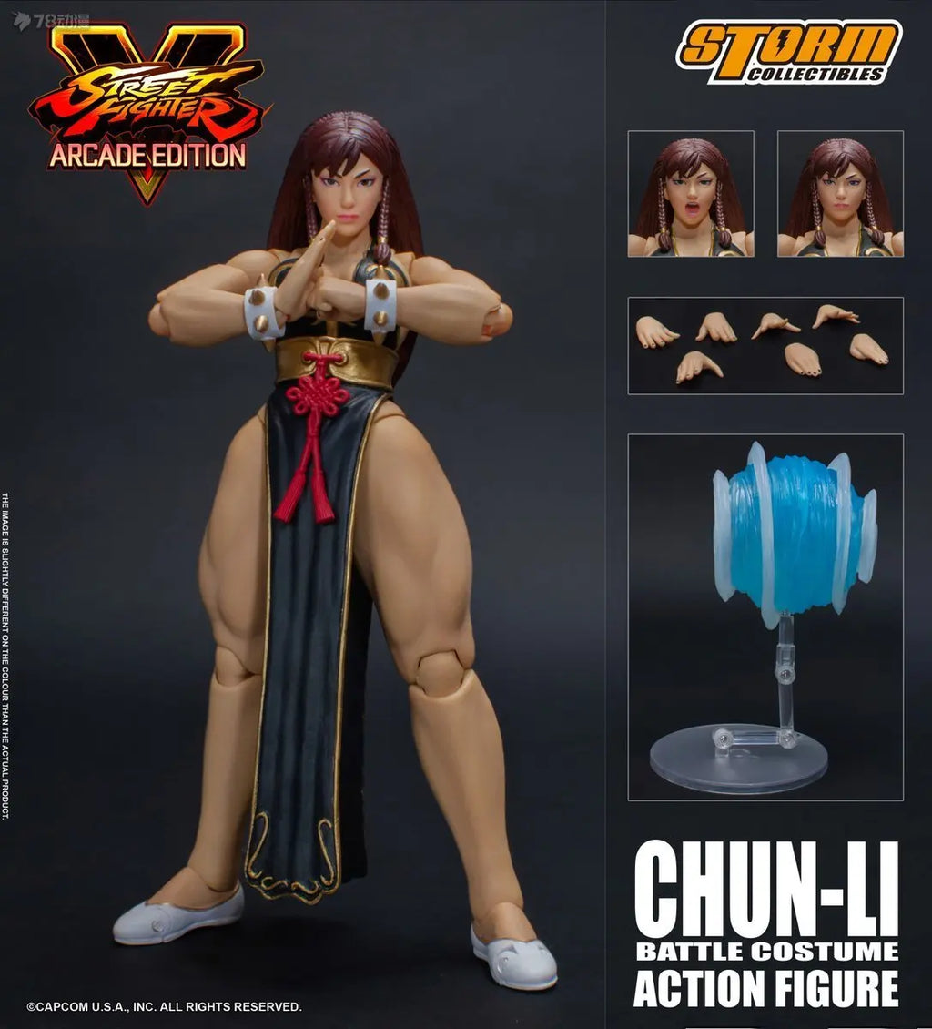 【In Stock】Original STORM COLLECTIBLES Street Fighter V CHUN-LI Battle Costume 1/12 Action Doll Toy Model Gift Collection