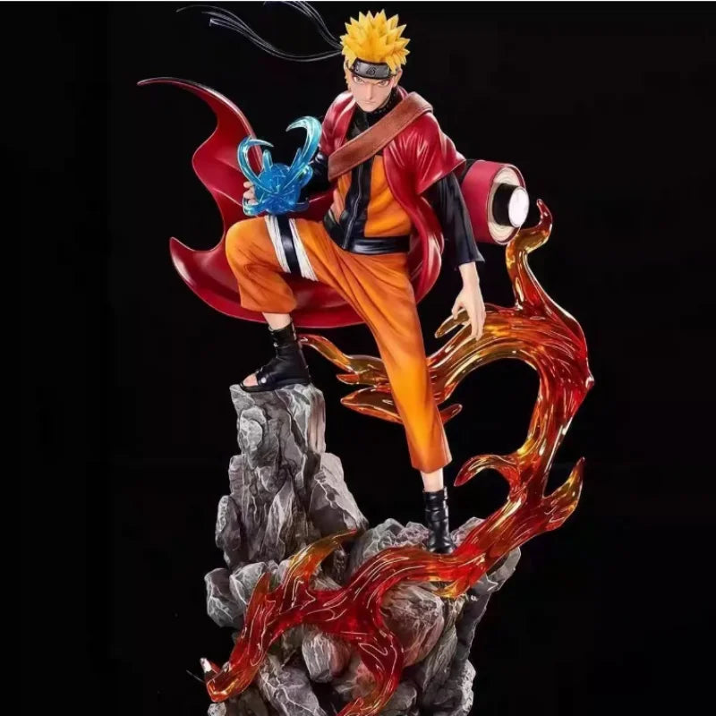 23cm Naruto anime figurine Uzumaki Naruto Uchiha Sasuke action model PVC statue desktop decoration series toy model