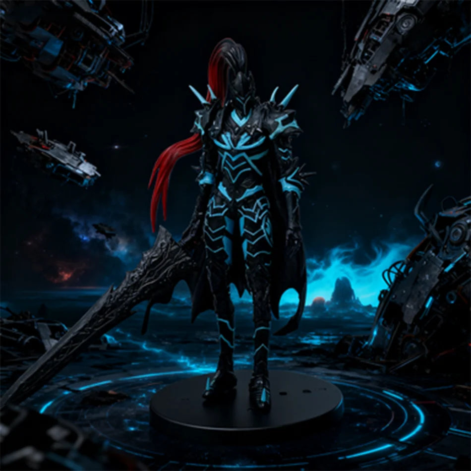 21 cm/8,27 Zoll Solo Leveling Anime Figur Sung Jinwoo Actionfigur Knightmaster Yeglit Figur PVC Erwachsenensammlung Modell Spielzeug