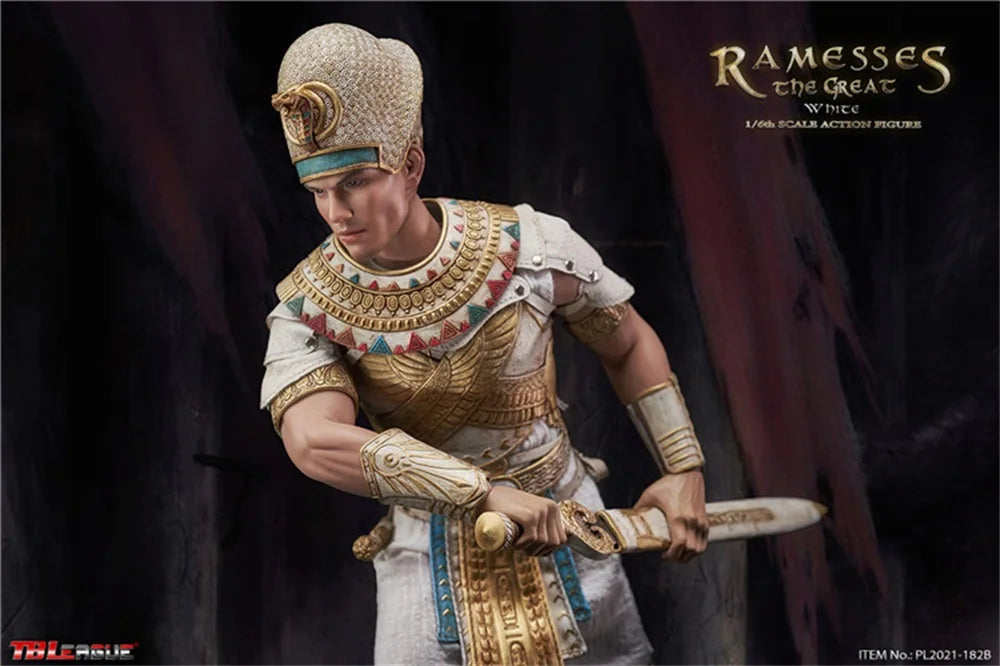 1/6 TBLeague PL2021-182B Ramesses the Great White Version Warrior Full Set Moveable Action with Platform Bracket Gift For Fans