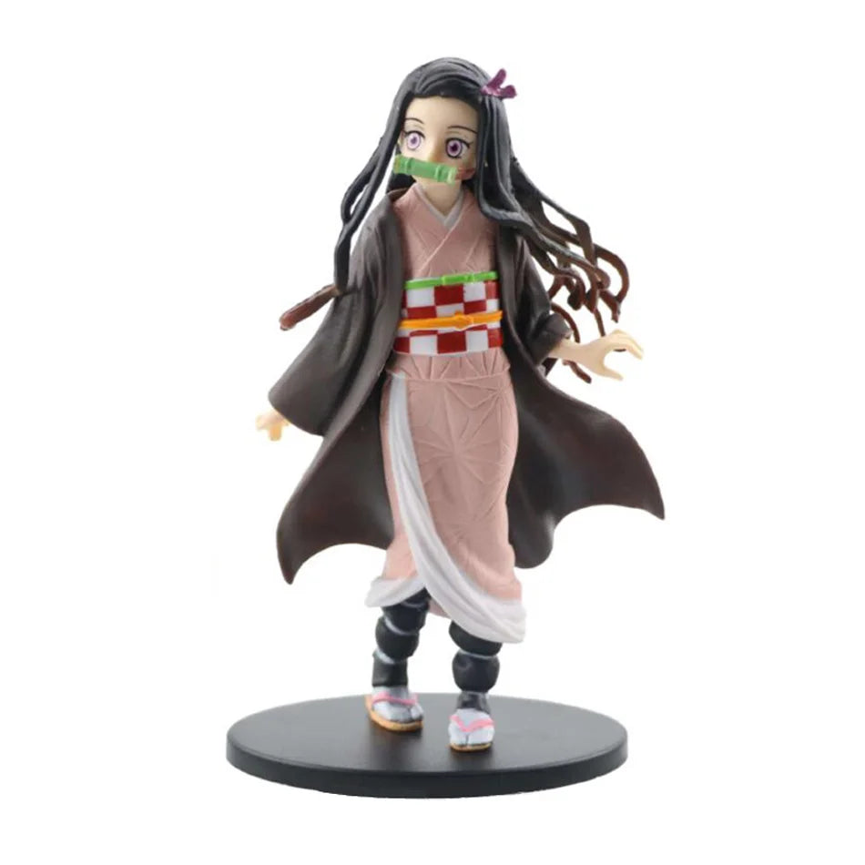 Anime Demon Slayer Kimetsu no Yaiba Figure 15cm Nezuko Tanjirou Mitsuri Shinobu Zenitsu Kyoujurou Action Figural Model Toy Gifts