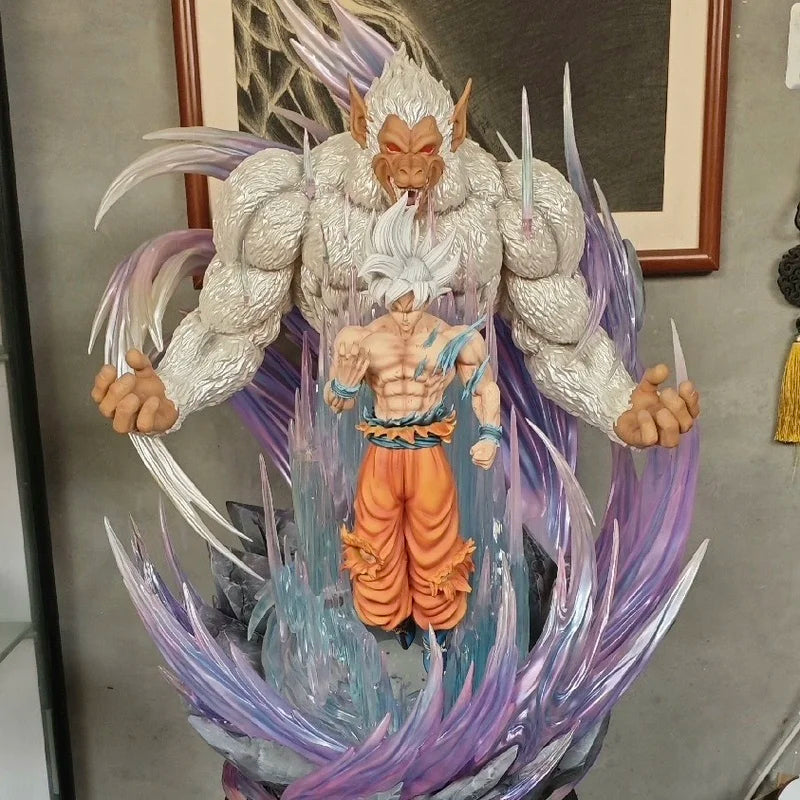 31cm Dragon Ball Great Ape King Son Goku Ultra Huge And Domineering Action Figurine Statue Model Game Combat Posture Ornament