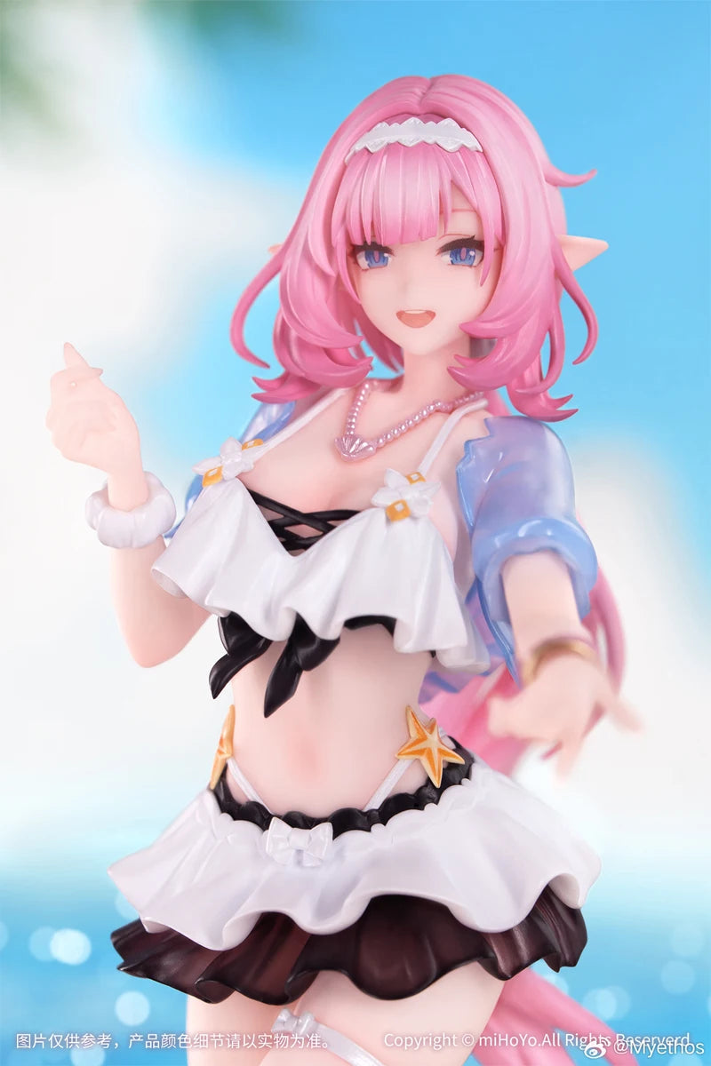 Genuine Game Honkai Impact 3 Elysia Figure 1/8 Anime Ornament Summer Rhapsody Action Figurine Custom Cute Model Doll Xmas Gift