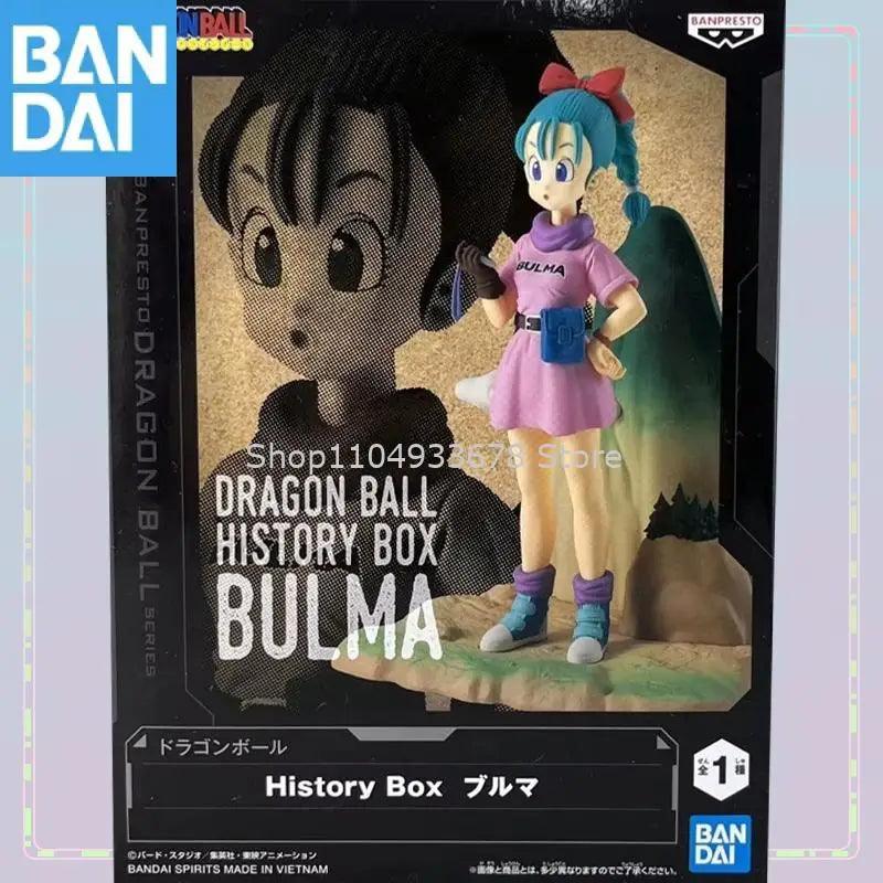 Bandai Namco Banpresto Dragon Ball History Box Bulma ca. 13 cm auf Lager Originale Originalfigur Modell Sammlerfigur Spielzeug