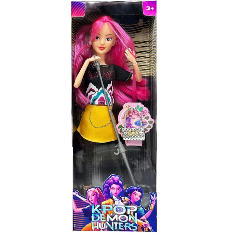 2026 anime k pop Demon hunters Witch Hunter Group High appearance Glue doll  doll Girl's heart Decorative doll Holiday Gifts