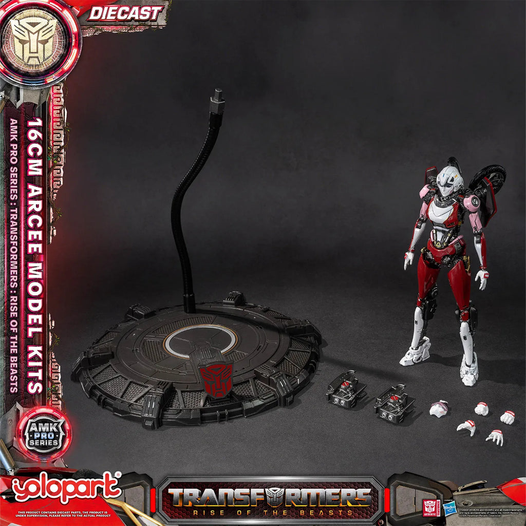 YOLOPARK AMK PRO Transformers Arcee Pre-Assembled Articulated Figure Movable Model Collection Toys Desktop Decor Surprise Gifts